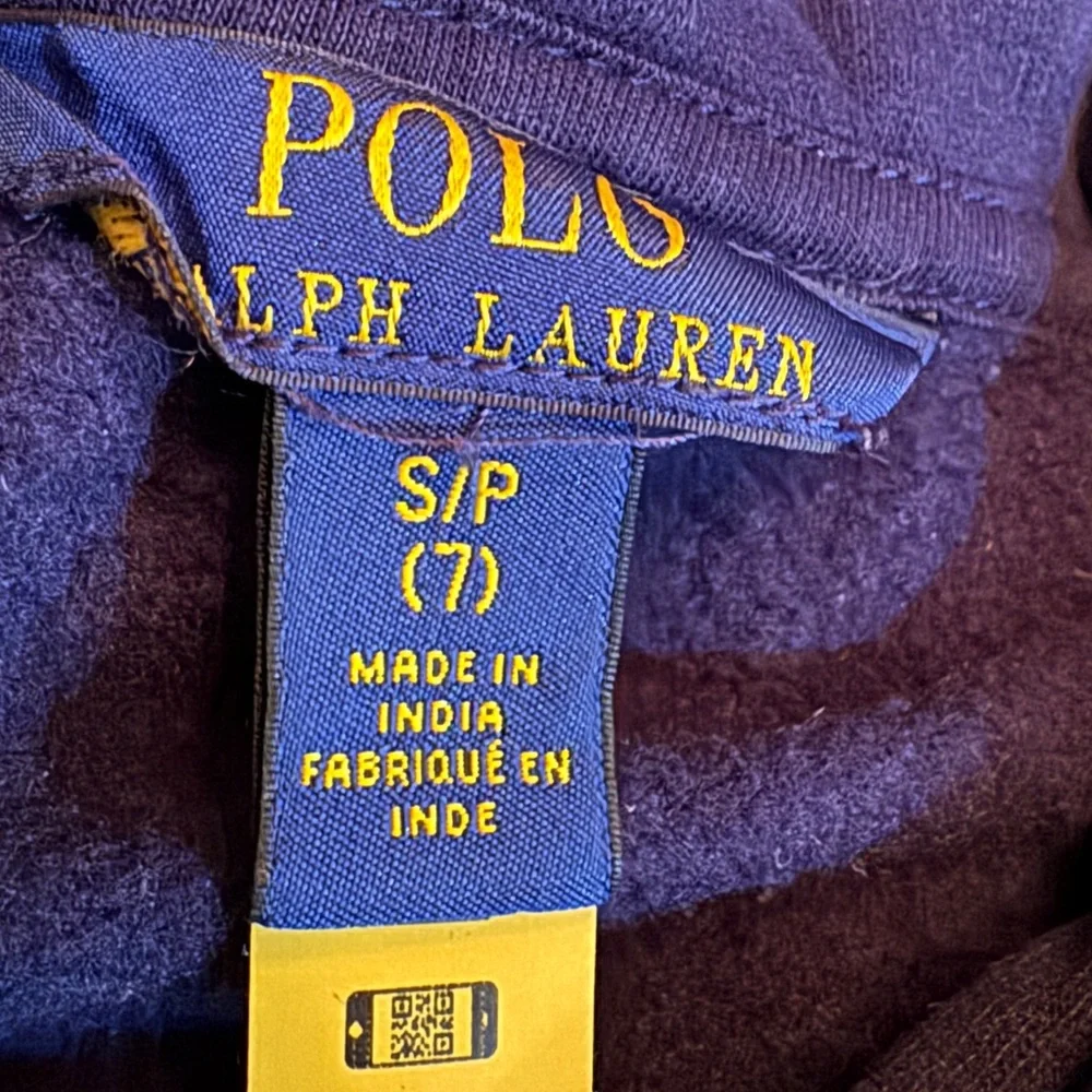 Polo ralph Lauren size 7 s/p navy hoodie